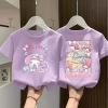 Áo bé gái cotton dáng rộng in Melody ngắn tay cổ tròn thiết kế đơn giản, thích hợp hè - Giá 143.332 VND 4