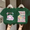 Áo bé gái cotton dáng rộng in Melody ngắn tay cổ tròn thiết kế đơn giản, thích hợp hè - Giá 143.332 VND 9