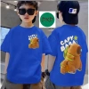 Áo bé trai CAPYBARA 1 cotton 4 chiều mềm mại, thấm mồ hôi, size 10-55kg, giá ưu đãi 100k 5