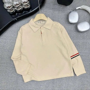 Áo bé trai dài tay polo set đi học, chơi, mặc nhà, size 14-50kg mẫu A5 giá 176k 2