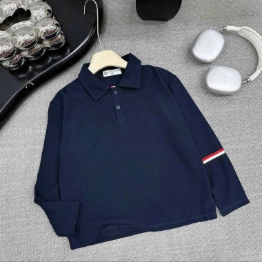 Áo bé trai dài tay polo set đi học, chơi, mặc nhà, size 14-50kg mẫu A5 giá 176k 3