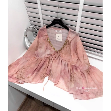 Áo bèo cổ viền đá siêu xinh – Đi chơi, đi làm sang chảnh, xinh đẹp 330.000₫ 3