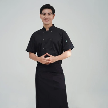 Áo Bếp Ngắn Tay Cúc Bấm Lưới Sau Lưng - CHEF X Kitchen Uniform Giá 198.000₫