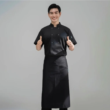 Áo Bếp Ngắn Tay Cúc Bấm Lưới Sau Lưng - CHEF X Kitchen Uniform Giá 198.000₫ 6 Áo Bếp Ngắn Tay Cúc Bấm Lưới Sau Lưng - CHEF X Kitchen Uniform Giá 198.000₫ 6