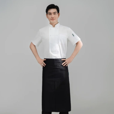 Áo Bếp Ngắn Tay Cúc Bấm Lưới Sau Lưng - CHEF X Kitchen Uniform Giá 198.000₫ 7 Áo Bếp Ngắn Tay Cúc Bấm Lưới Sau Lưng - CHEF X Kitchen Uniform Giá 198.000₫ 7