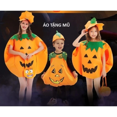 Áo bí ngô dày dặn kèm nón Halloween cho trẻ em và người lớn Giá ưu đãi 20.500₫ Áo bí ngô dày dặn kèm nón Halloween cho trẻ em và người lớn Giá ưu đãi 20.500₫