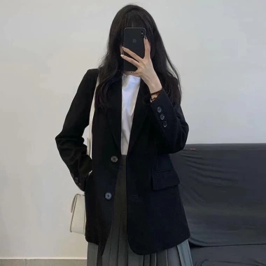 Áo blazer 2 lớp đệm vai thời trang Quảng Châu, xinh xắn, giảm giá 199k