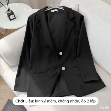 Áo Blazer Bầu Dài Tay Dáng Suông Công Sở Thanh Lịch - Dễ Phối Đồ, Phù Hợp Mặc Bầu & Sau Sinh, Giá Ưu Đãi 586k 3