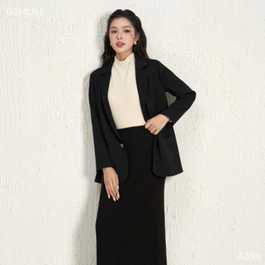 Áo Blazer Bầu Dài Tay Dáng Suông Công Sở Thanh Lịch - Dễ Phối Đồ, Phù Hợp Mặc Bầu & Sau Sinh, Giá Ưu Đãi 586k 4
