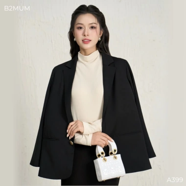 Áo Blazer Bầu Dài Tay Dáng Suông Công Sở Thanh Lịch - Dễ Phối Đồ, Phù Hợp Mặc Bầu & Sau Sinh, Giá Ưu Đãi 586k 7