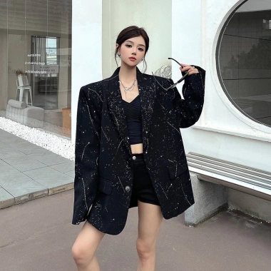 Áo Blazer Cao Cấp Nữ Phong Cách Pháp Thu Sớm Rộng Rãi Thoải Mái Đa Năng 577.039₫ 3
