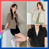 Áo Blazer Croptop Nữ Dáng Ngắn Mùa Hè 2 Khuy Chất Tuyết Mưa Cao Cấp Hàn Quốc Giá 169k