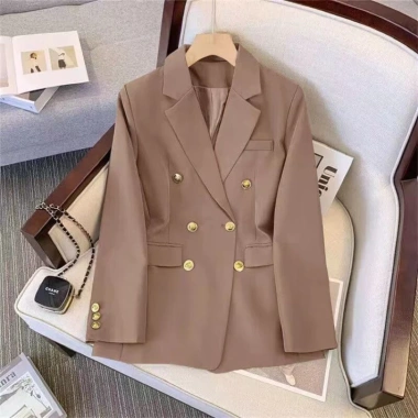 Áo blazer cúc đồng hai lớp đệm vai BL08 – Sang trọng công sở, giảm còn 219k
