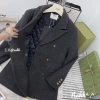 Áo blazer dạ cúc đồng trần trám bên trong kèm belt - Giá chỉ 850.000đ, giảm 15% 6