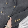 Áo blazer dạ cúc đồng trần trám bên trong kèm belt - Giá chỉ 850.000đ, giảm 15% 7