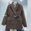 Áo blazer dạ cúc đồng trần trám bên trong kèm belt - Giá chỉ 850.000đ, giảm 15% 10