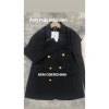 Áo Blazer Dài Cúc Đồng 2 Lớp Đệm Vai Nữ Cao Cấp - Giá 229k Giảm Đặc Biệt 8