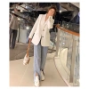 Áo blazer dài phong cách Hàn Quốc thêu logo ngực, áo vest thời thượng - Giá chỉ 349.000đ 3
