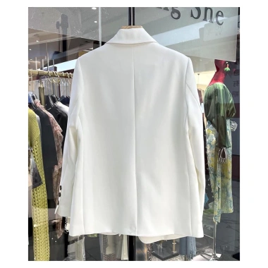 Áo blazer dài phong cách Hàn Quốc thêu logo ngực, áo vest thời thượng - Giá chỉ 349.000đ