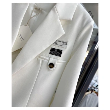 Áo blazer dài phong cách Hàn Quốc thêu logo ngực, áo vest thời thượng - Giá chỉ 349.000đ 6 Áo blazer dài phong cách Hàn Quốc thêu logo ngực, áo vest thời thượng - Giá chỉ 349.000đ 6