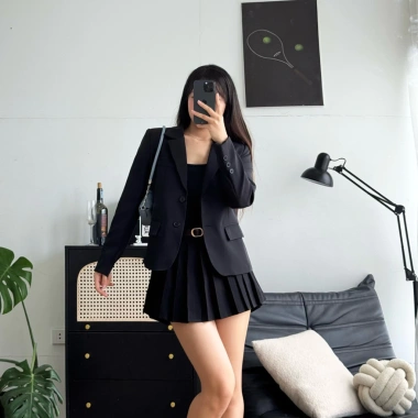 Áo Blazer Dài Tay BL4 Dáng Vừa, Đệm Vai, Túi Thật - Giảm Đến 340k, Giá Gốc 411k