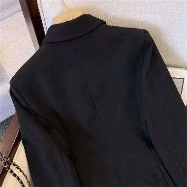Áo blazer dài tay nữ Hàn Quốc, vest đệm vai, lót lụa, 6 cúc vàng - 199.000₫ 6