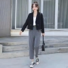 Áo Blazer form ngắn màu đen 2 cúc 2 lớp phong cách Hàn Quốc – FREESHIP, giá 229k 4