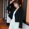 Áo Blazer form ngắn màu đen 2 cúc 2 lớp phong cách Hàn Quốc – FREESHIP, giá 229k 7