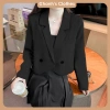 Áo Blazer Form Ngắn Nữ Hàn Quốc 3 Màu 2 Cúc Chân Vát - Hot 2.024 Giá 236k Free Ship 6