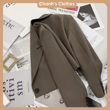 Áo Blazer form ngắn nữ Hàn Quốc 3 màu cúc Hot 2.024 - FREE SHIP - Chỉ 220k
