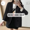 Áo blazer Hàn Quốc form nhỏ size XXS XS màu đen nâu tây cho nàng 1m43 - 318.000đ
