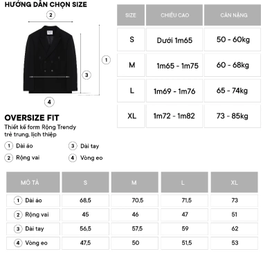 Áo Blazer Nam 6 Nút Đệm Vai JBAGY 4 Lớp Chất Lượng Cao - Giá 700k Giảm Đến 875k 9