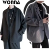 Áo Blazer Nam Dày Dặn Unisex Kiểu Hàn Quốc Đen Minimalist Basic M11 Giá Ưu Đãi