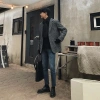 Áo Blazer Nam Kẻ Caro Hàn Quốc - Form Rộng Dày Dặn Chất Dạ Tweed Cao Cấp Giá 320k 4