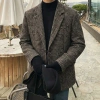 Áo Blazer Nam Kẻ Caro Hàn Quốc - Form Rộng Dày Dặn Chất Dạ Tweed Cao Cấp Giá 320k 6
