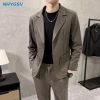 Áo blazer nam NHYGSV - Đệm vai 3 lớp, vải dày cao cấp, màu nâu-đen-xám, size M-3XL, giá 978.999đ