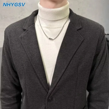 Áo blazer nam NHYGSV - Đệm vai 3 lớp, vải dày cao cấp, màu nâu-đen-xám, size M-3XL, giá 978.999đ 3