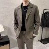 Áo blazer nam NHYGSV - Đệm vai 3 lớp, vải dày cao cấp, màu nâu-đen-xám, size M-3XL, giá 978.999đ 10