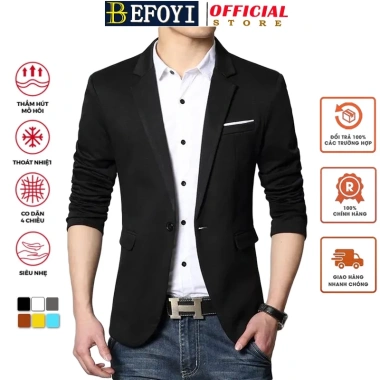 Áo blazer nam tay dài ôm dáng, nhiều màu, size S-5XL, thời trang Hàn Quốc - Giá ưu đãi 491.400₫