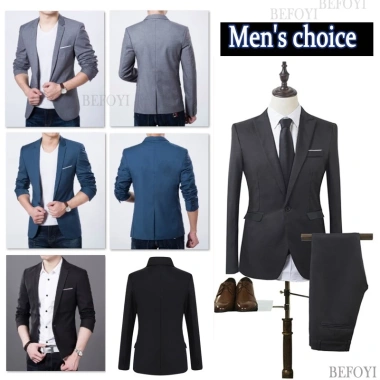 Áo blazer nam tay dài ôm dáng, nhiều màu, size S-5XL, thời trang Hàn Quốc - Giá ưu đãi 491.400₫