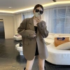 Áo blazer nâu cao cấp phom rộng 2 lớp, đệm vai thoải mái - Giá chỉ 235.000 VND (giá gốc 300.800 VND) 5