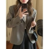 Áo blazer ngắn 3 màu cơ bản Quảng Châu 2 lớp đệm vai - Giá chỉ 199.000đ