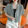 Áo Blazer Ngắn Đen Nữ Cao Cấp, Thiết Kế Sang Trọng, Phù Mùa Xuân Thu, 232.645 VND 5