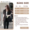 Áo blazer ngắn tay NhunFashion N144 Vest nữ tay lỡ cổ nhọn không nút 2 lớp đệm vai form đứng giảm còn 295k 3