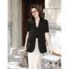 Áo blazer ngắn tay NhunFashion N144 Vest nữ tay lỡ cổ nhọn không nút 2 lớp đệm vai form đứng giảm còn 295k 5