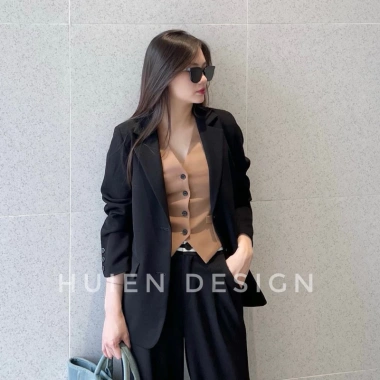 Áo blazer nữ 2 lớp dài tay dài, form Hàn Quốc trẻ trung, Huien Design - 790.000 VNĐ 4 Áo blazer nữ 2 lớp dài tay dài, form Hàn Quốc trẻ trung, Huien Design - 790.000 VNĐ 4
