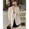Áo blazer nữ 2 lớp đen - Vest dài tay thanh lịch Hàn Quốc | SHOPLORA MS063 139k 4