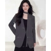 Áo blazer nữ 2 lớp đen - Vest dài tay thanh lịch Hàn Quốc | SHOPLORA MS063 139k 6