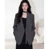 Áo blazer nữ 2 lớp đen - Vest dài tay thanh lịch Hàn Quốc | SHOPLORA MS063 139k 7