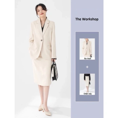 Áo blazer nữ công sở dày dặn ít nhăn 2 lớp độn vai đa màu basic - 349k ưu đãi